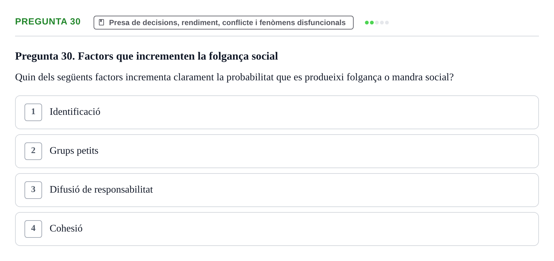 Enunciado: Pregunta 30