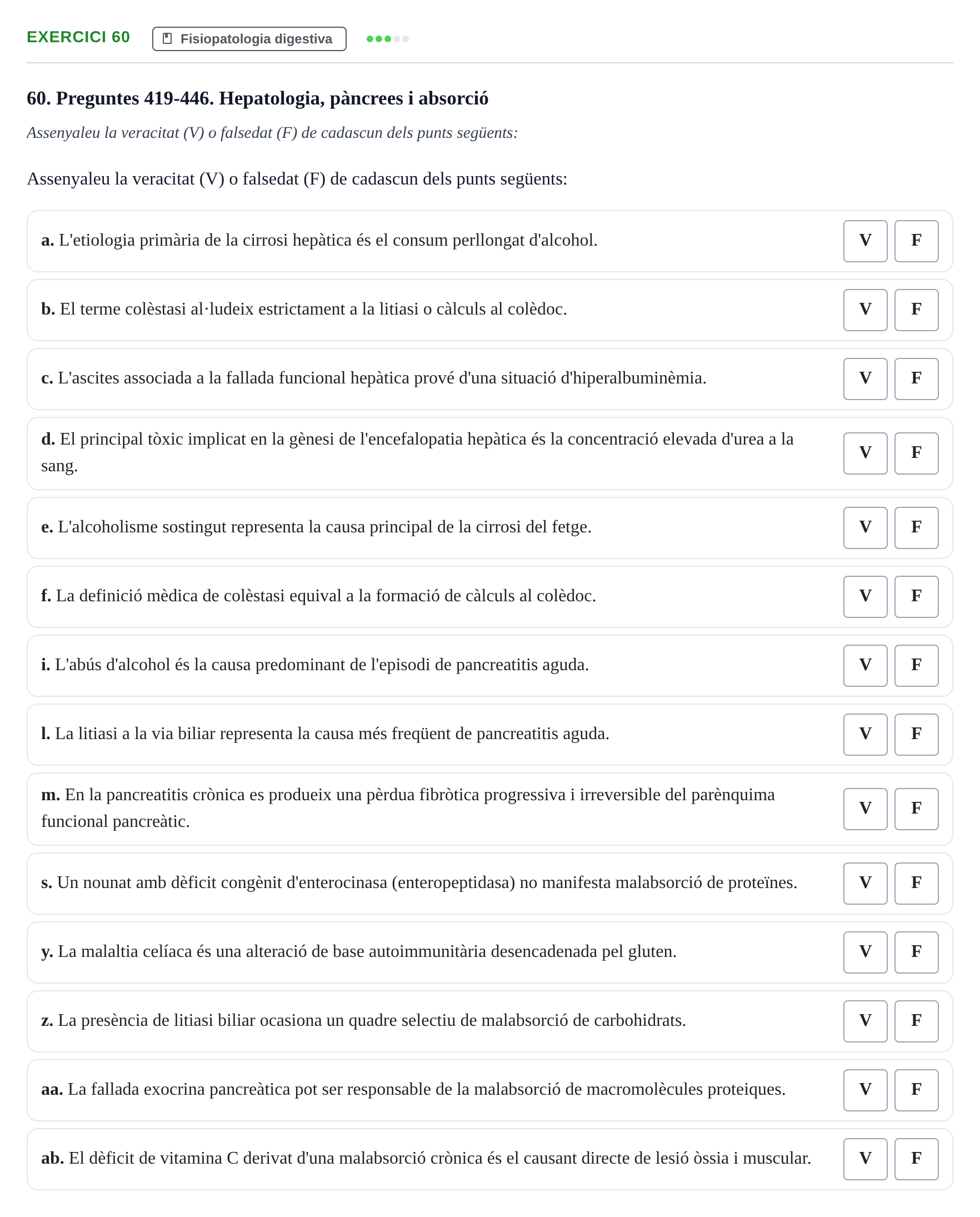 Enunciado: 60 - Fisiopatologia digestiva