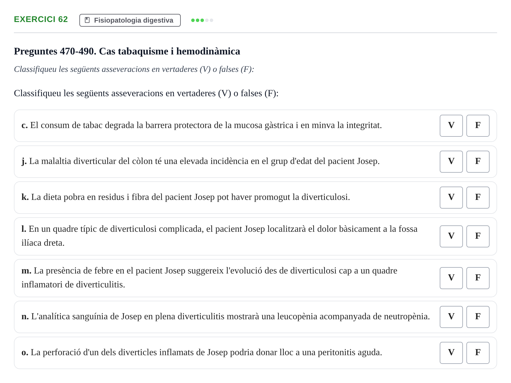 Enunciado: 62 - Fisiopatologia digestiva