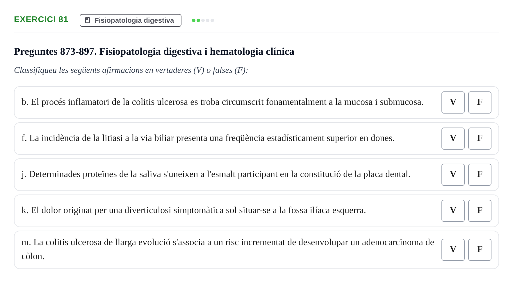 Enunciado: 81 - Fisiopatologia digestiva