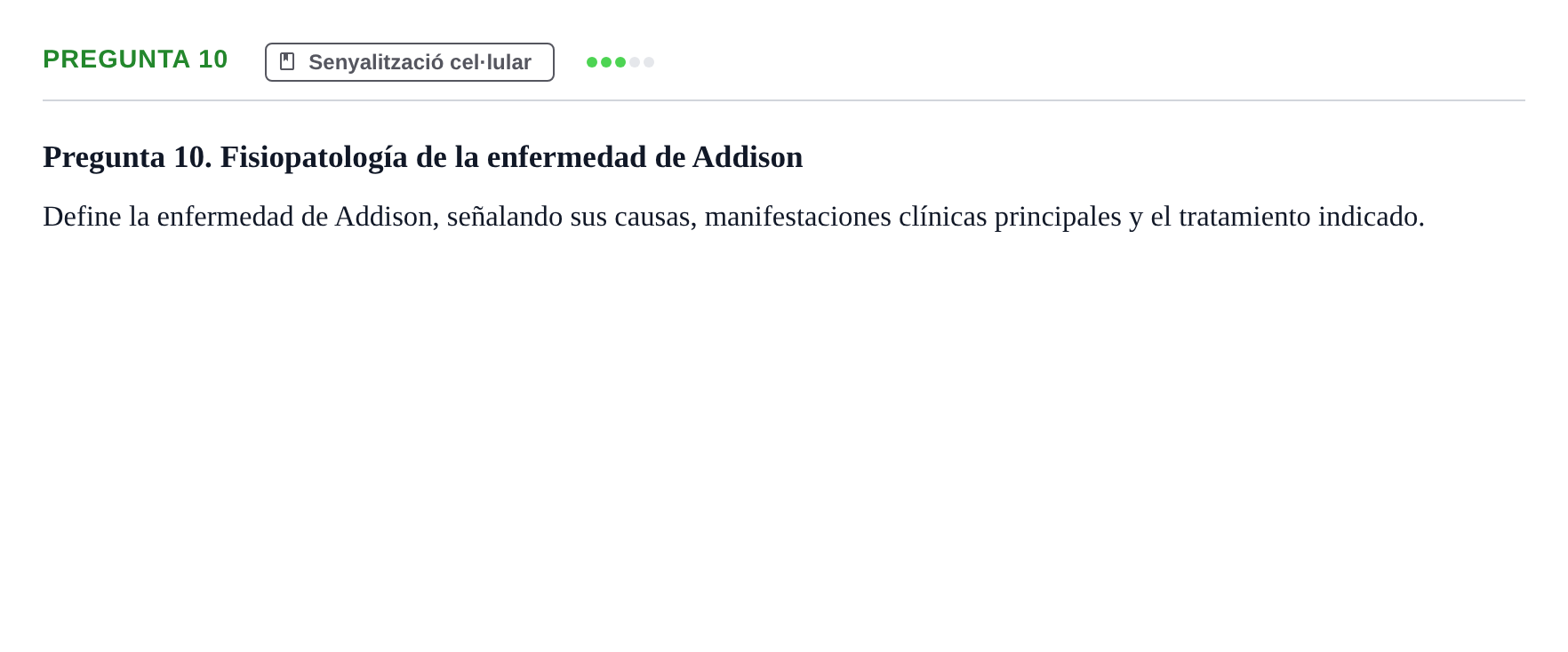 Enunciado: Pregunta 10