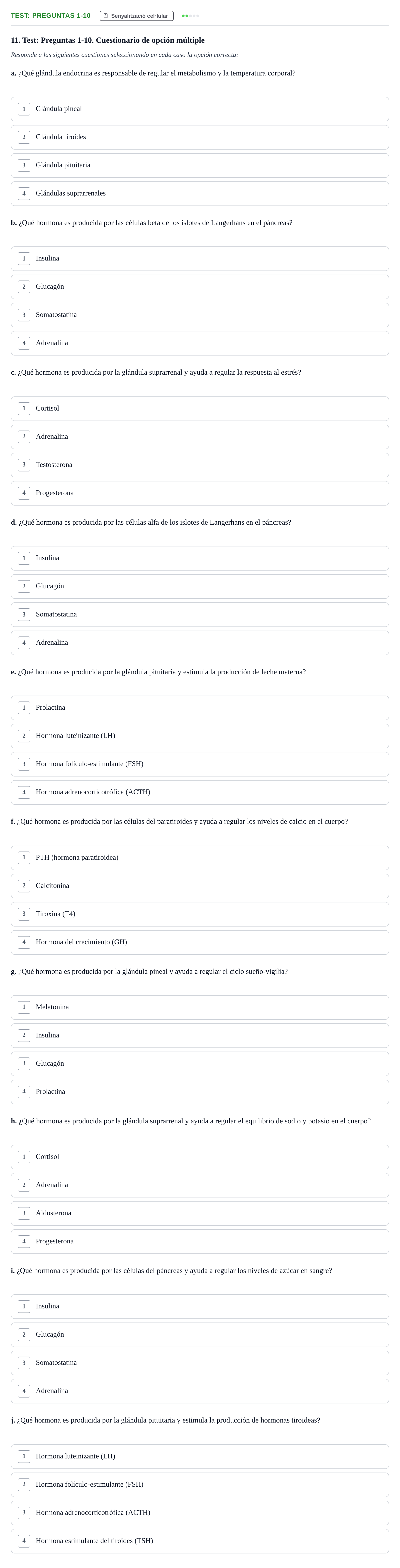 Enunciado: Test: Preguntas 1-10
