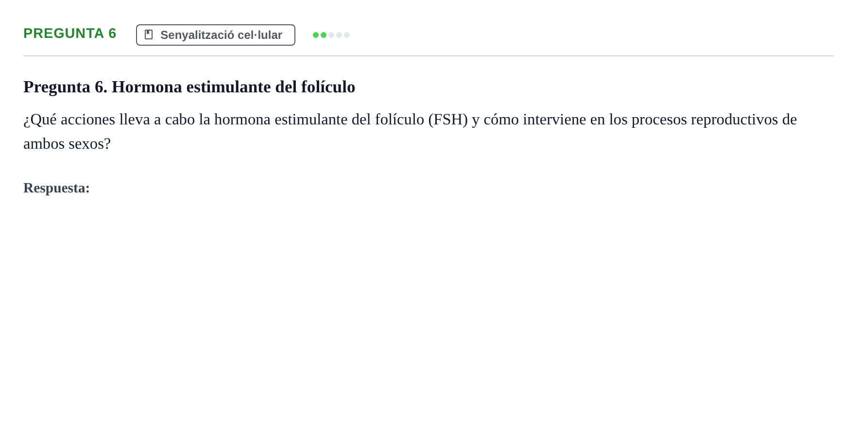 Enunciado: Pregunta 6