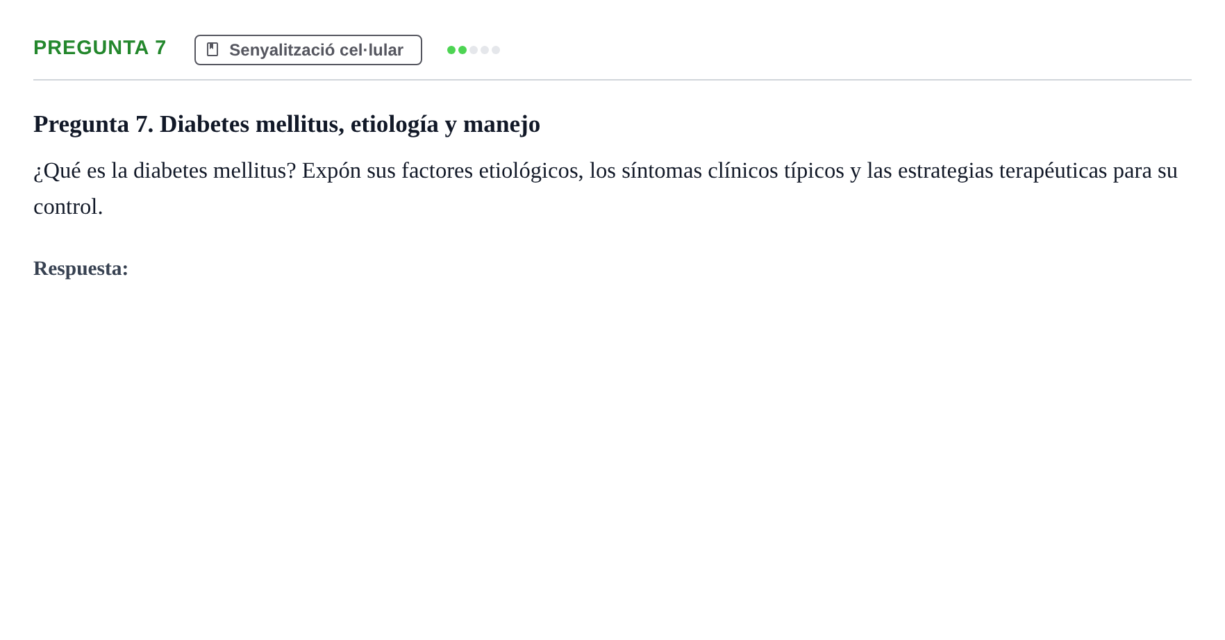 Enunciado: Pregunta 7