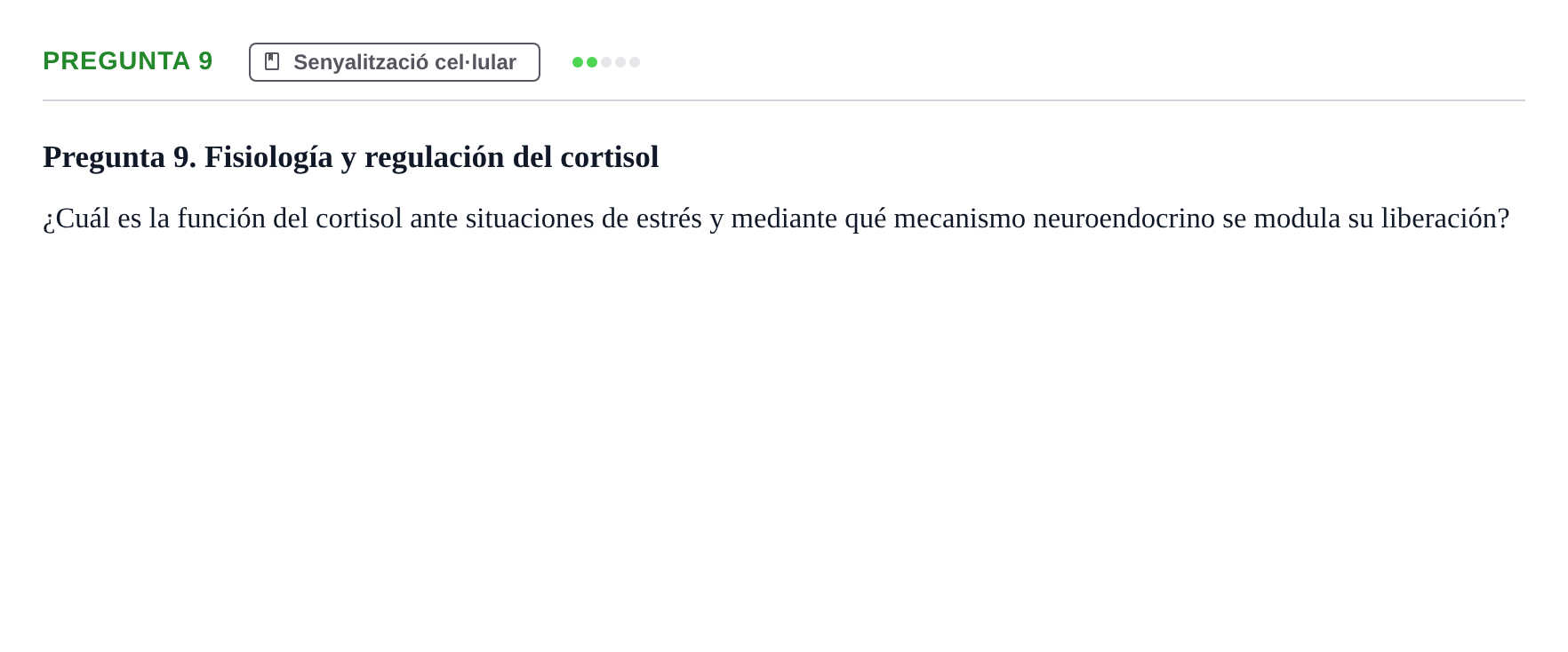 Enunciado: Pregunta 9