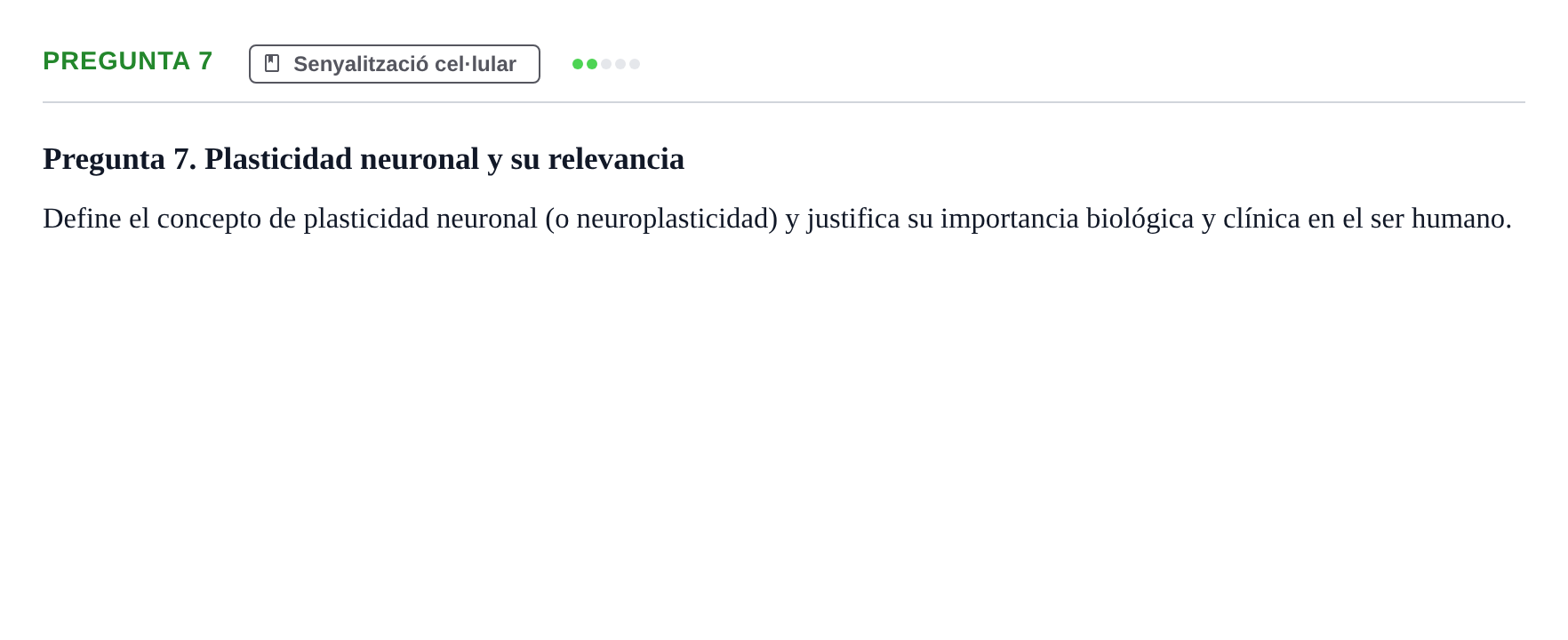 Enunciado: Pregunta 7