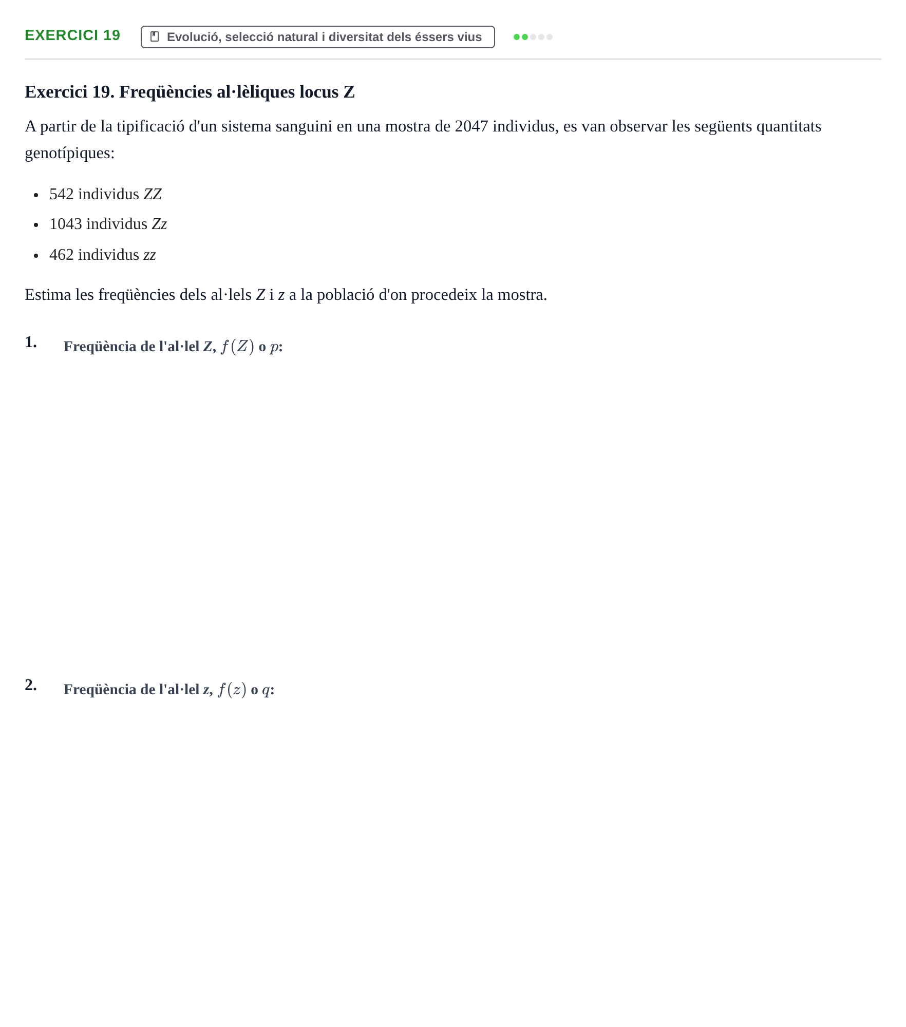 Enunciado: Exercici 19