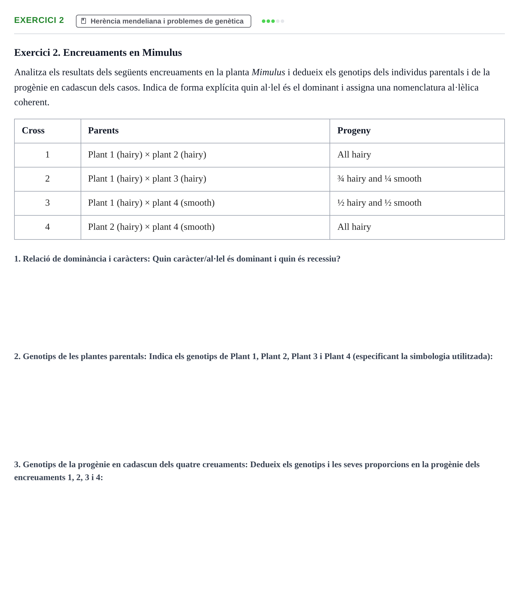 Enunciado: Exercici 2