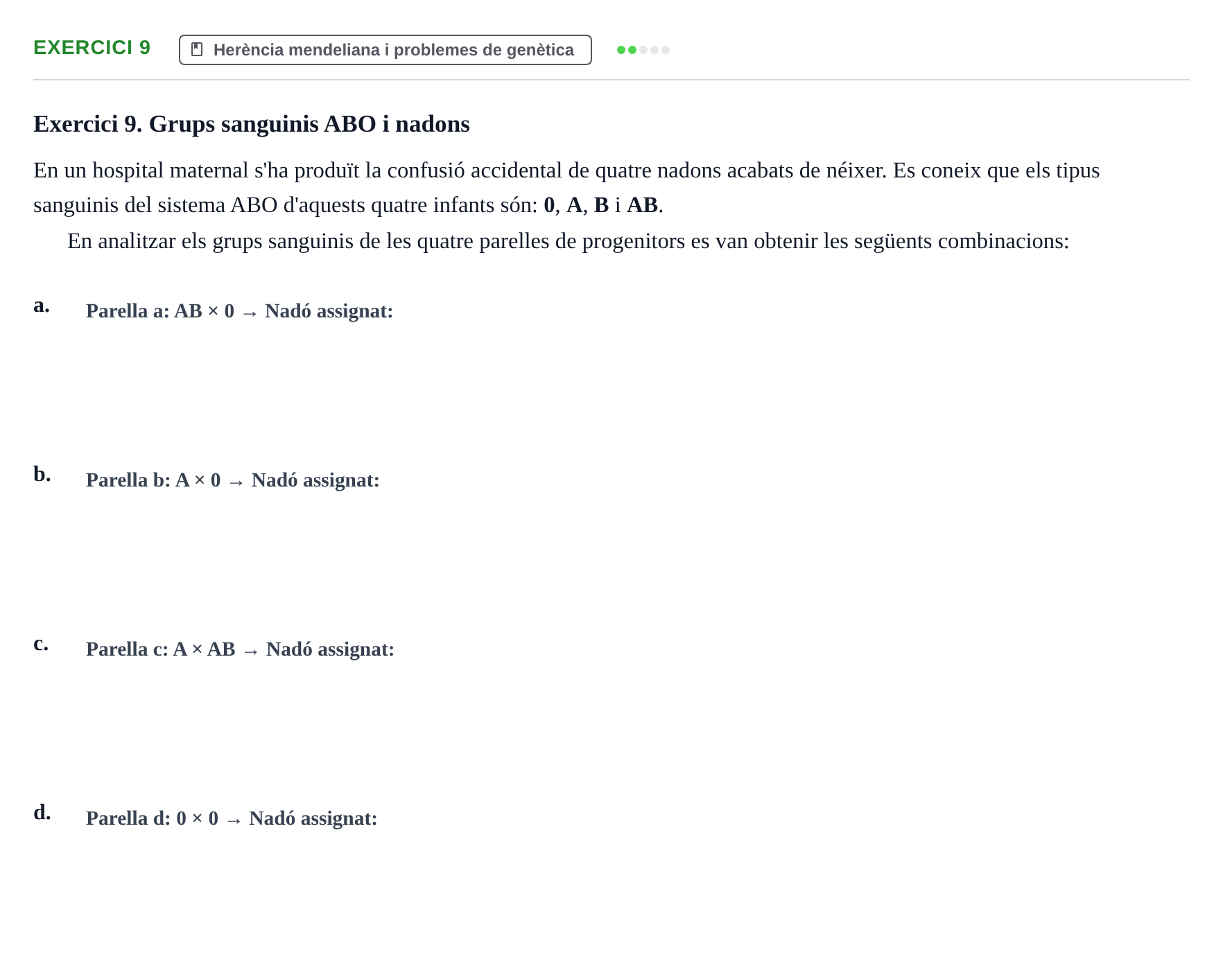 Enunciado: Exercici 9