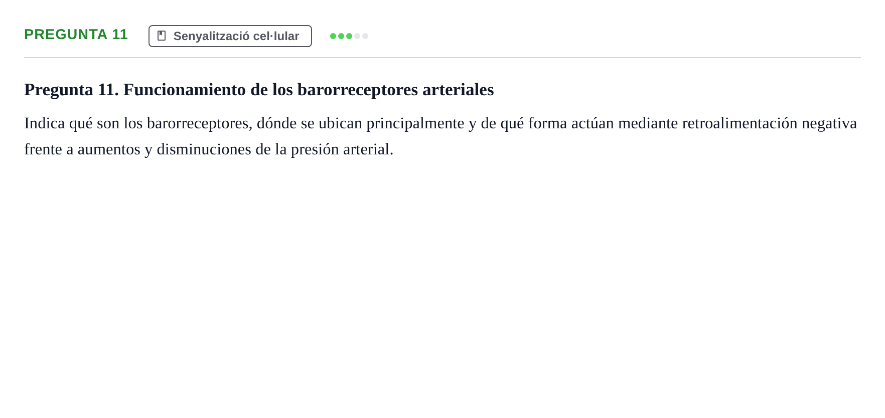 Enunciado: Pregunta 11