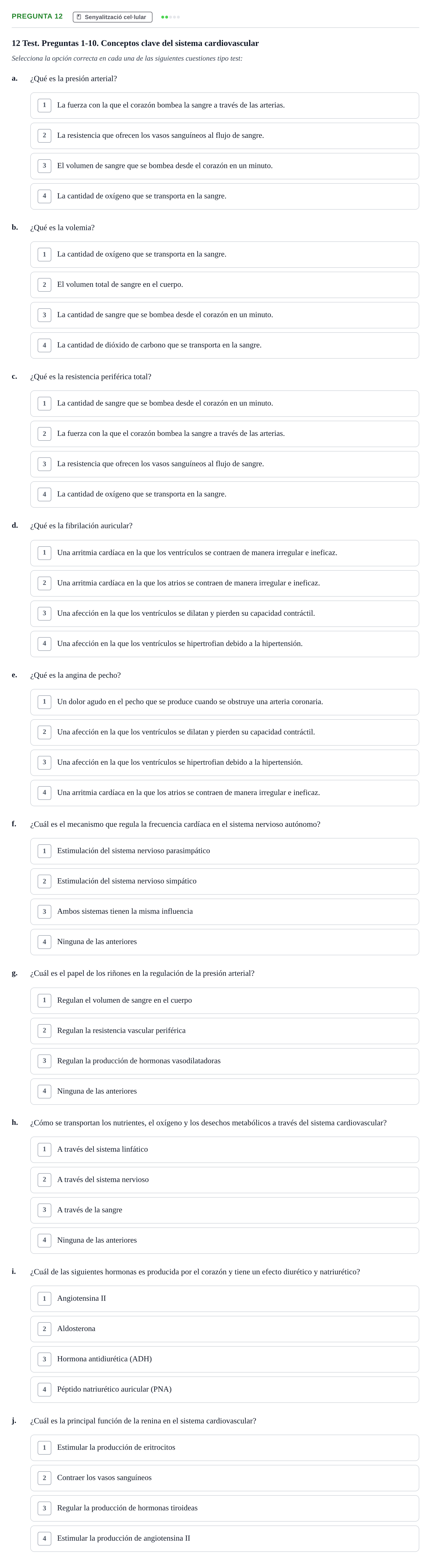 Enunciado: Pregunta 12