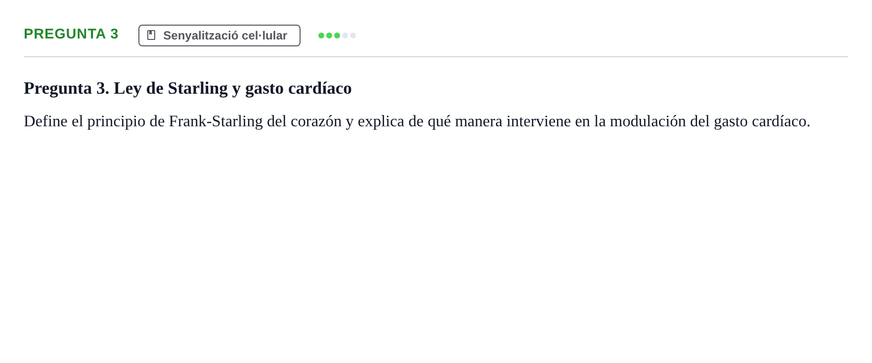 Enunciado: Pregunta 3