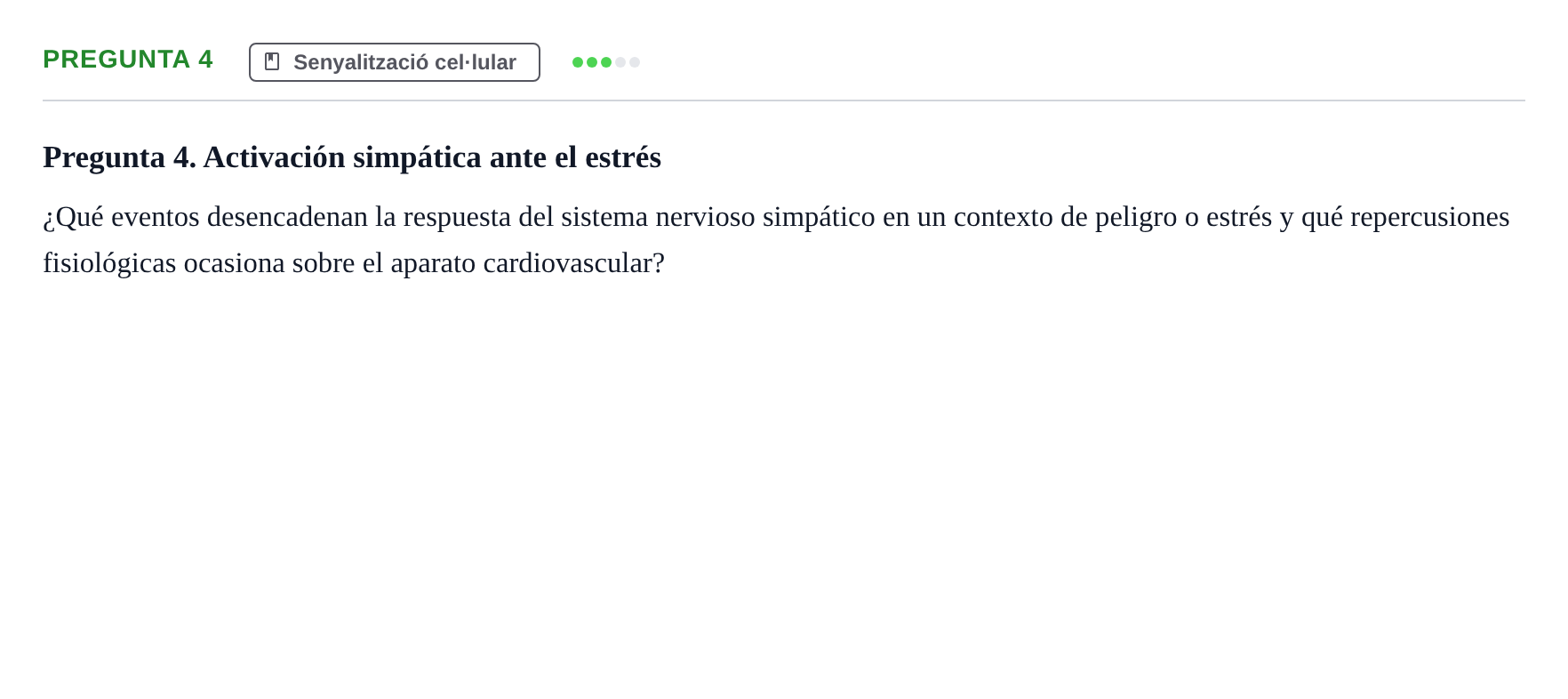 Enunciado: Pregunta 4