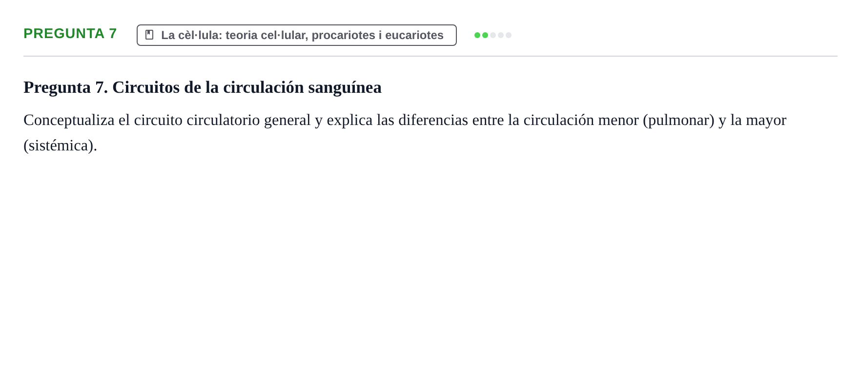 Enunciado: Pregunta 7