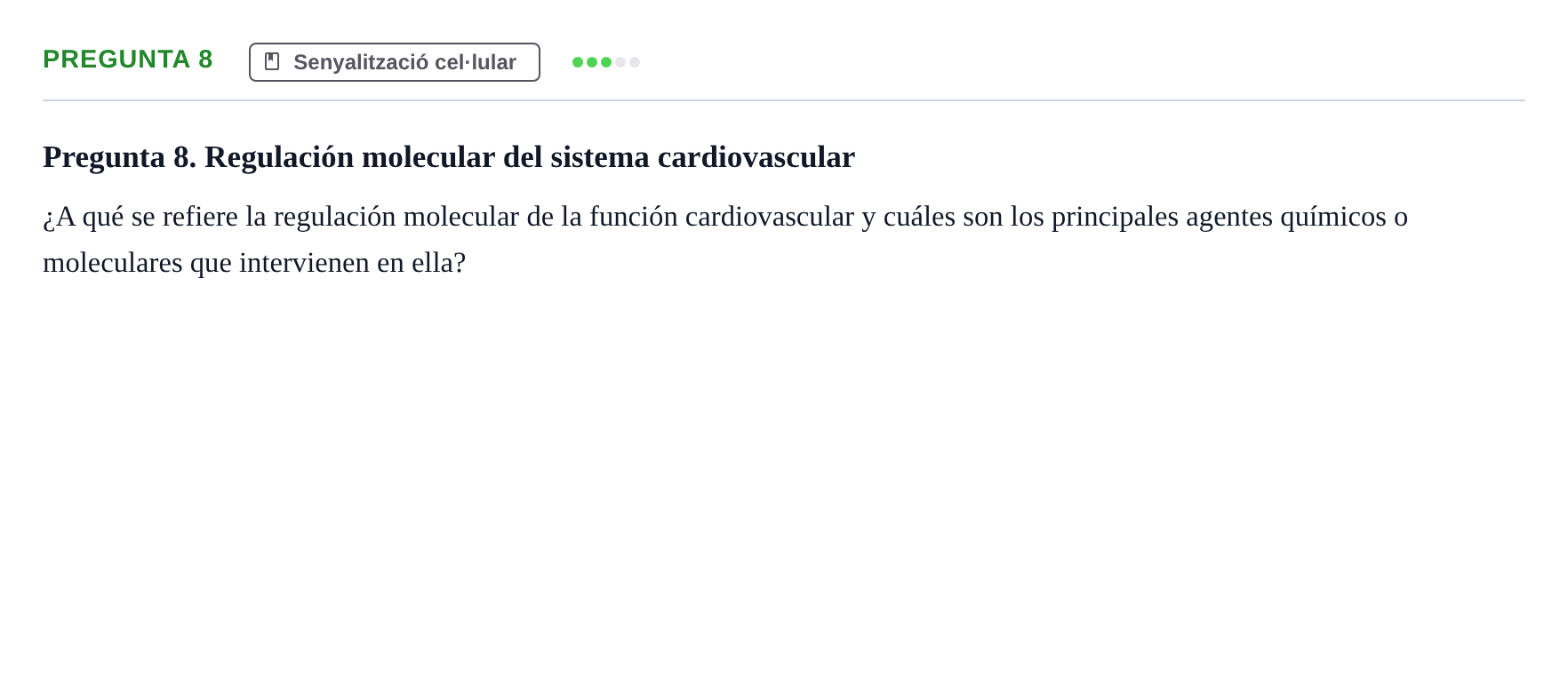Enunciado: Pregunta 8