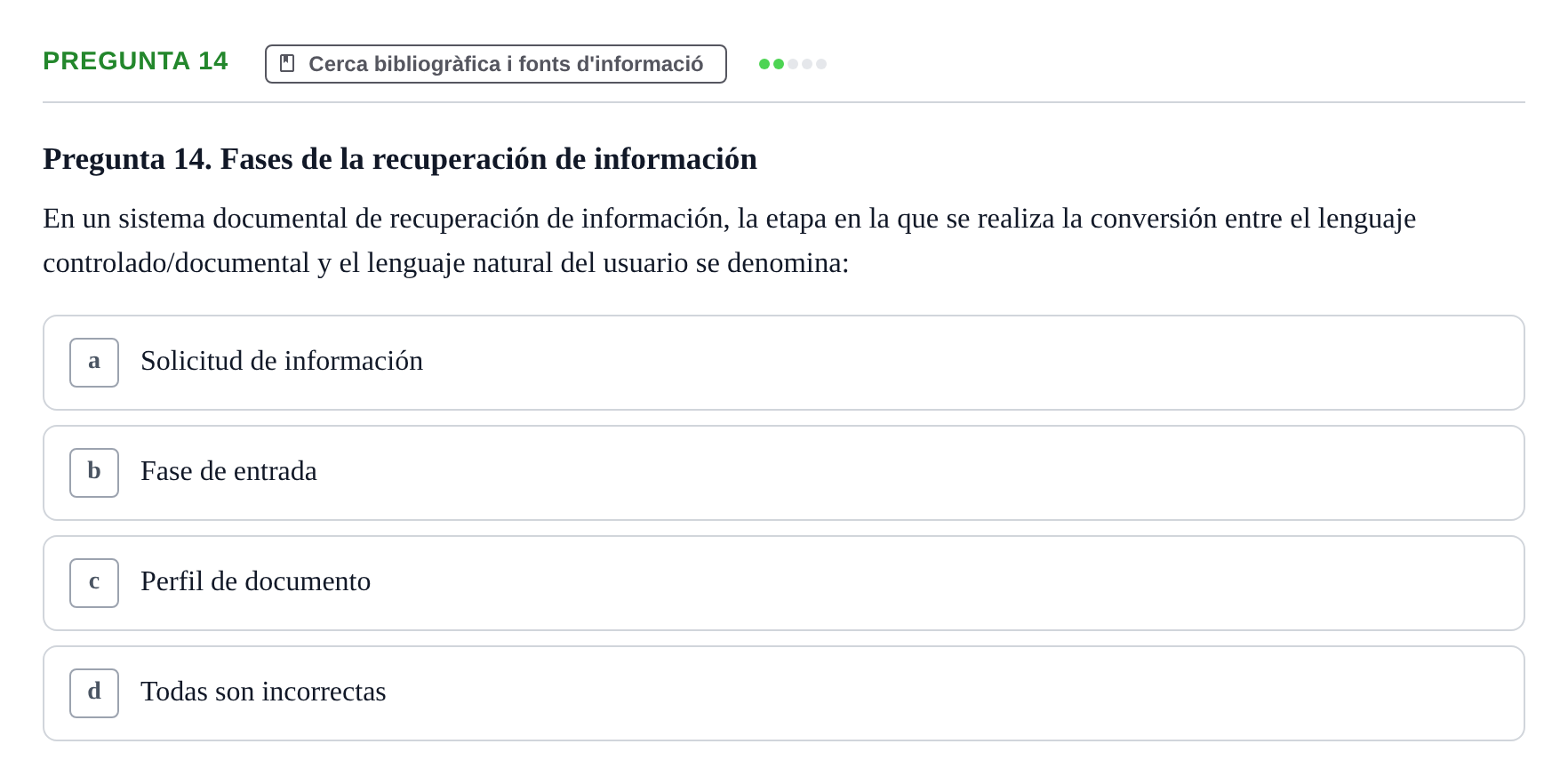 Enunciado: Pregunta 14