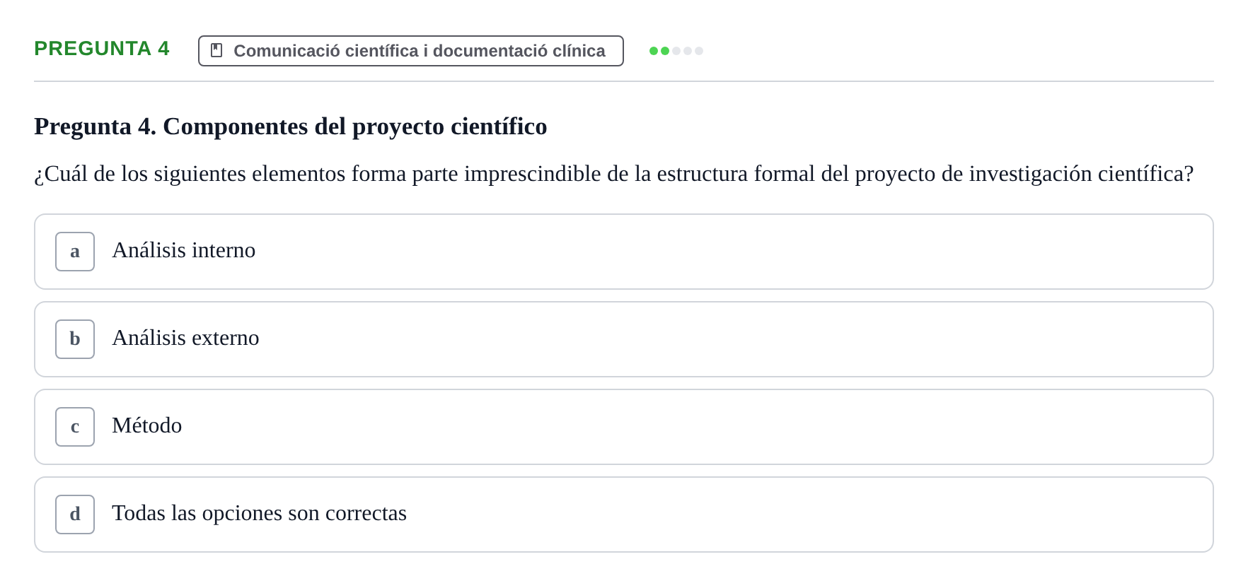 Enunciado: Pregunta 4