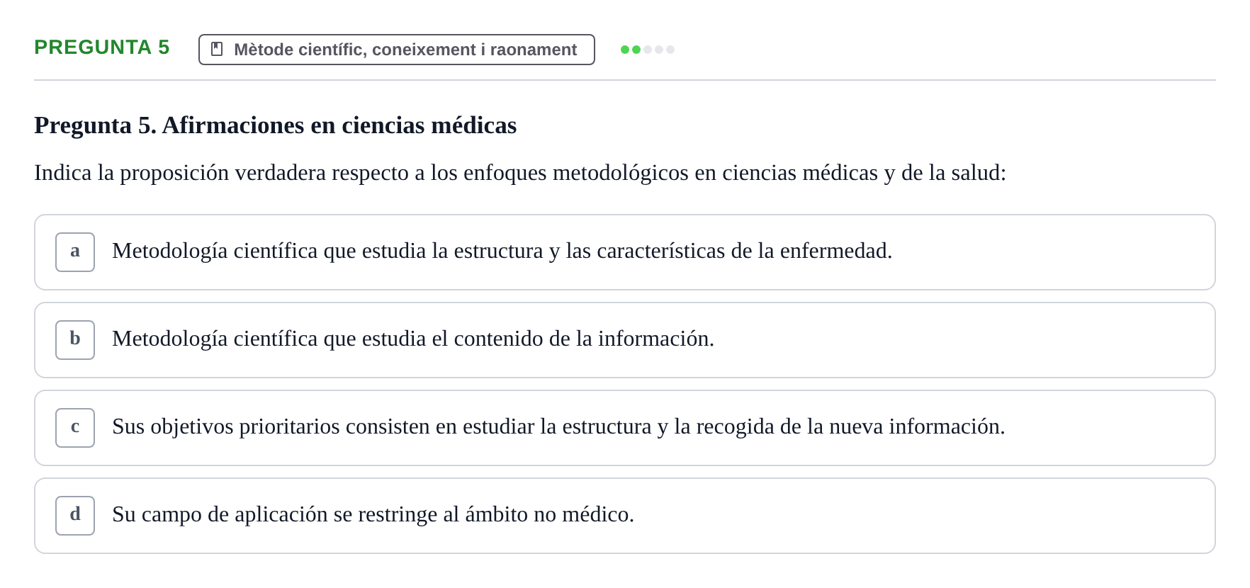 Enunciado: Pregunta 5