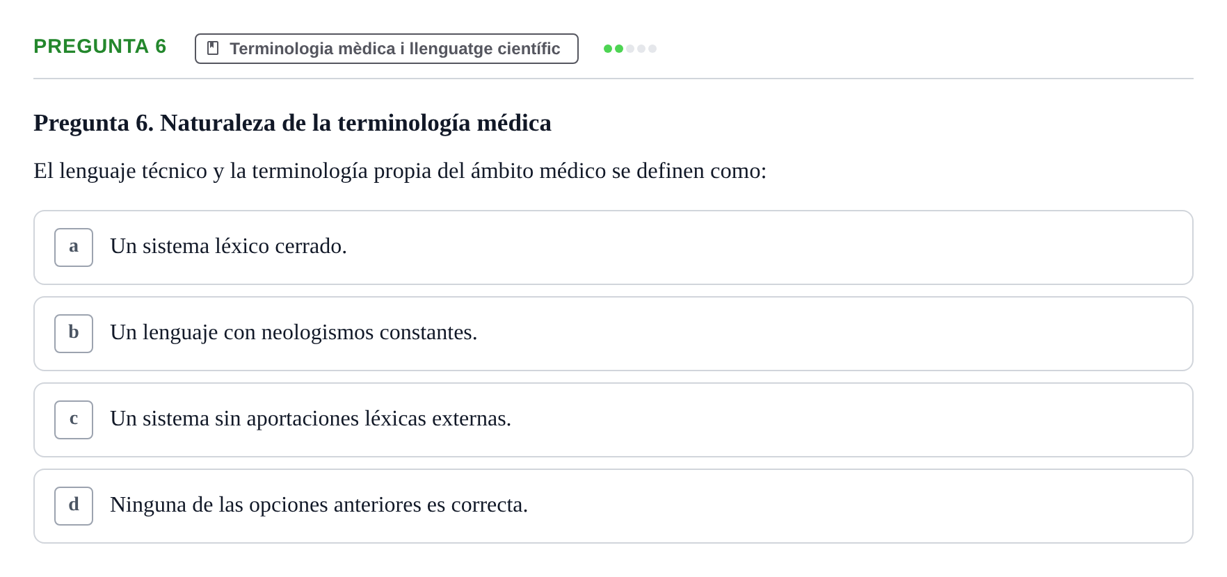 Enunciado: Pregunta 6