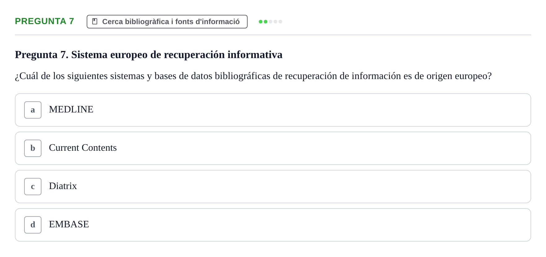 Enunciado: Pregunta 7