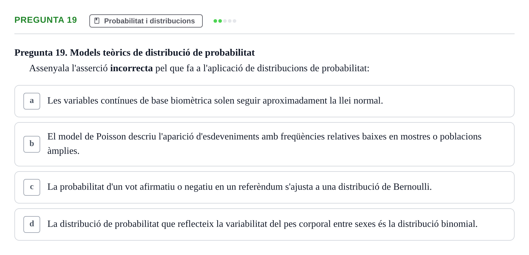 Enunciado: Pregunta 19