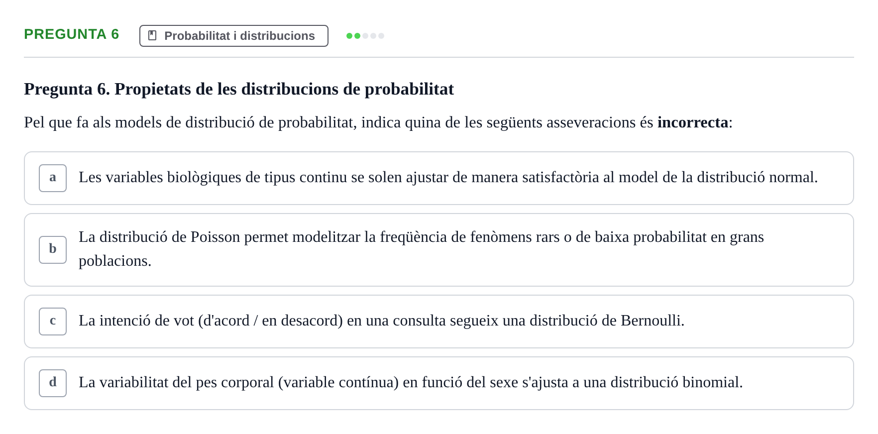 Enunciado: Pregunta 6