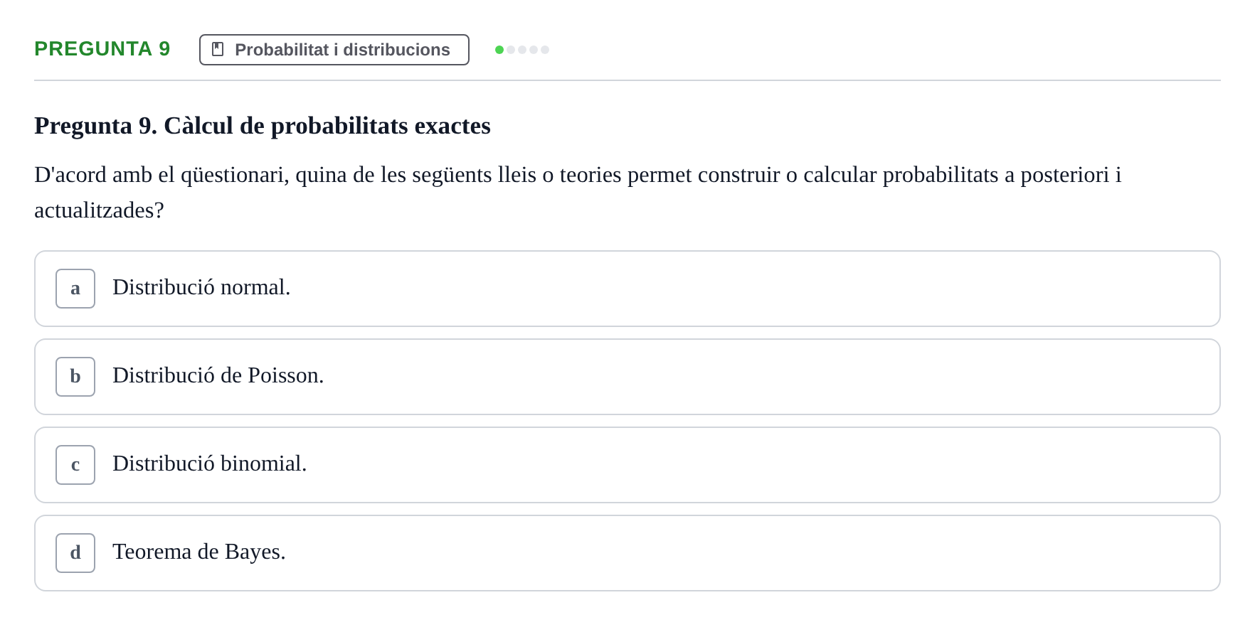 Enunciado: Pregunta 9
