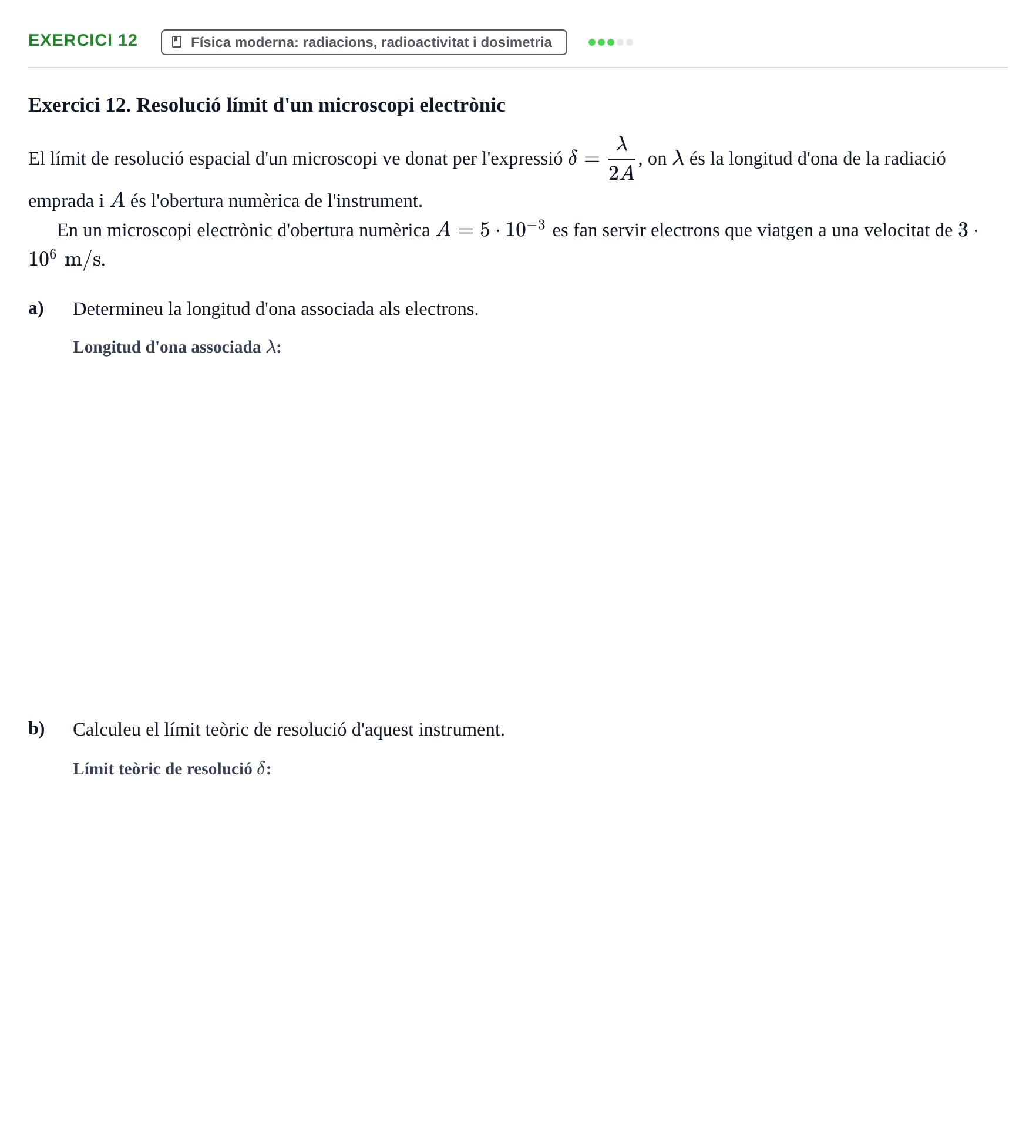 Enunciado: Exercici 12
