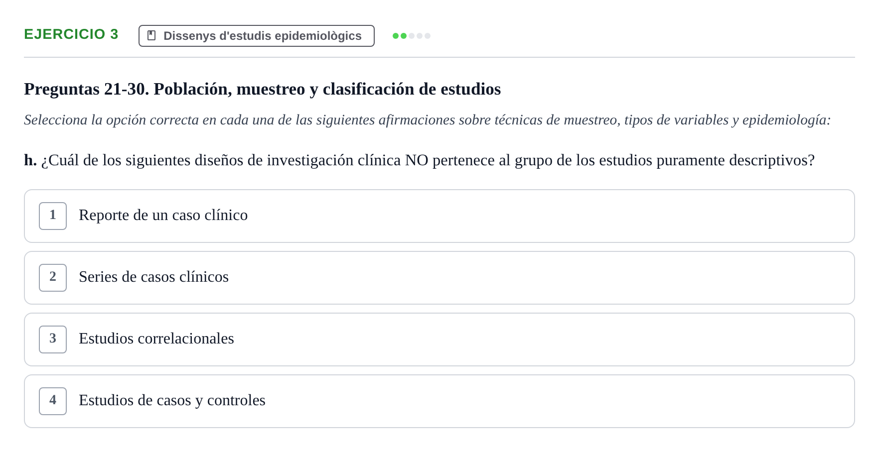 Enunciado: 3 - Dissenys d'estudis epidemiològics