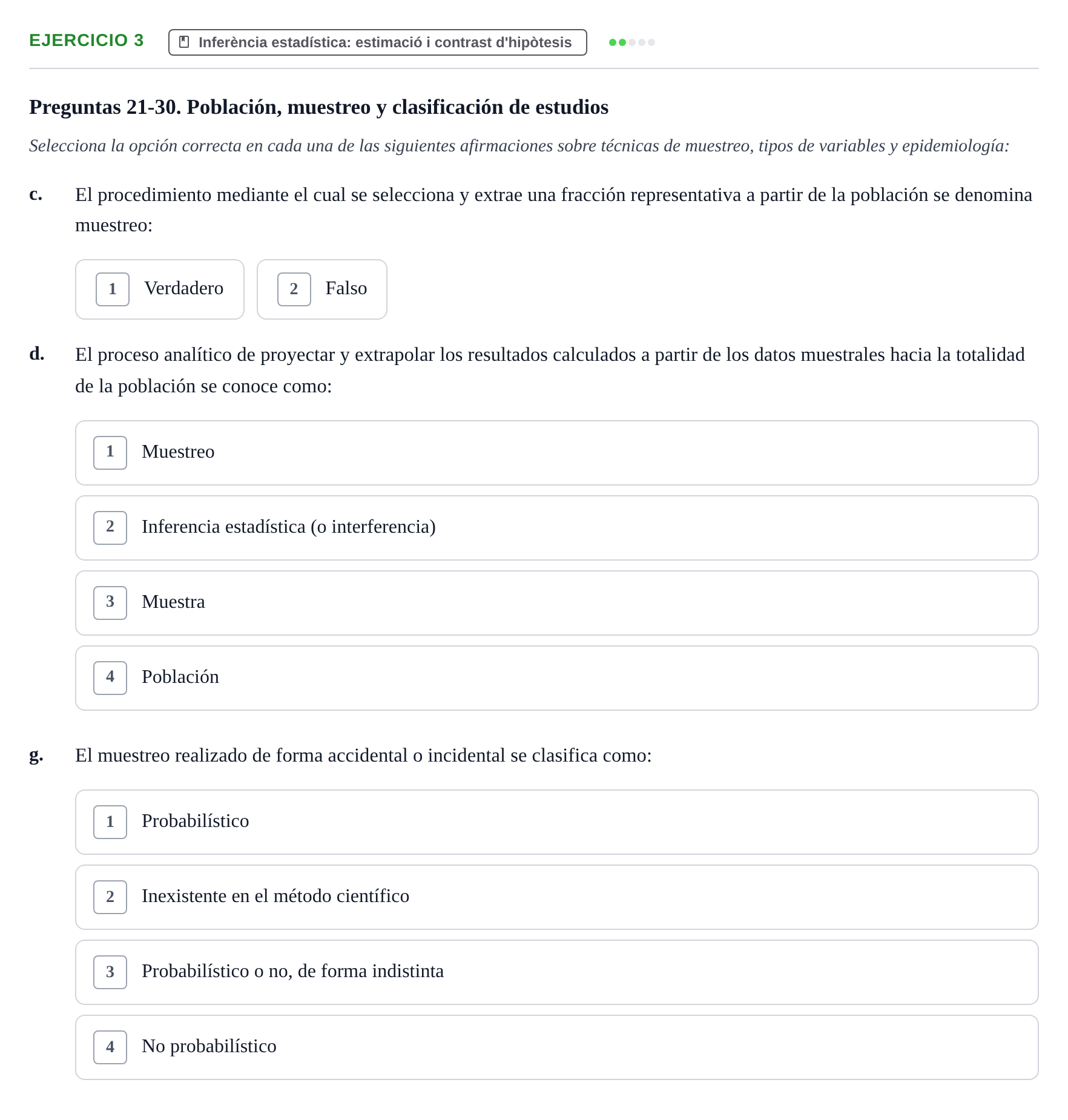 Enunciado: 3 - Inferència estadística: estimació i contrast…