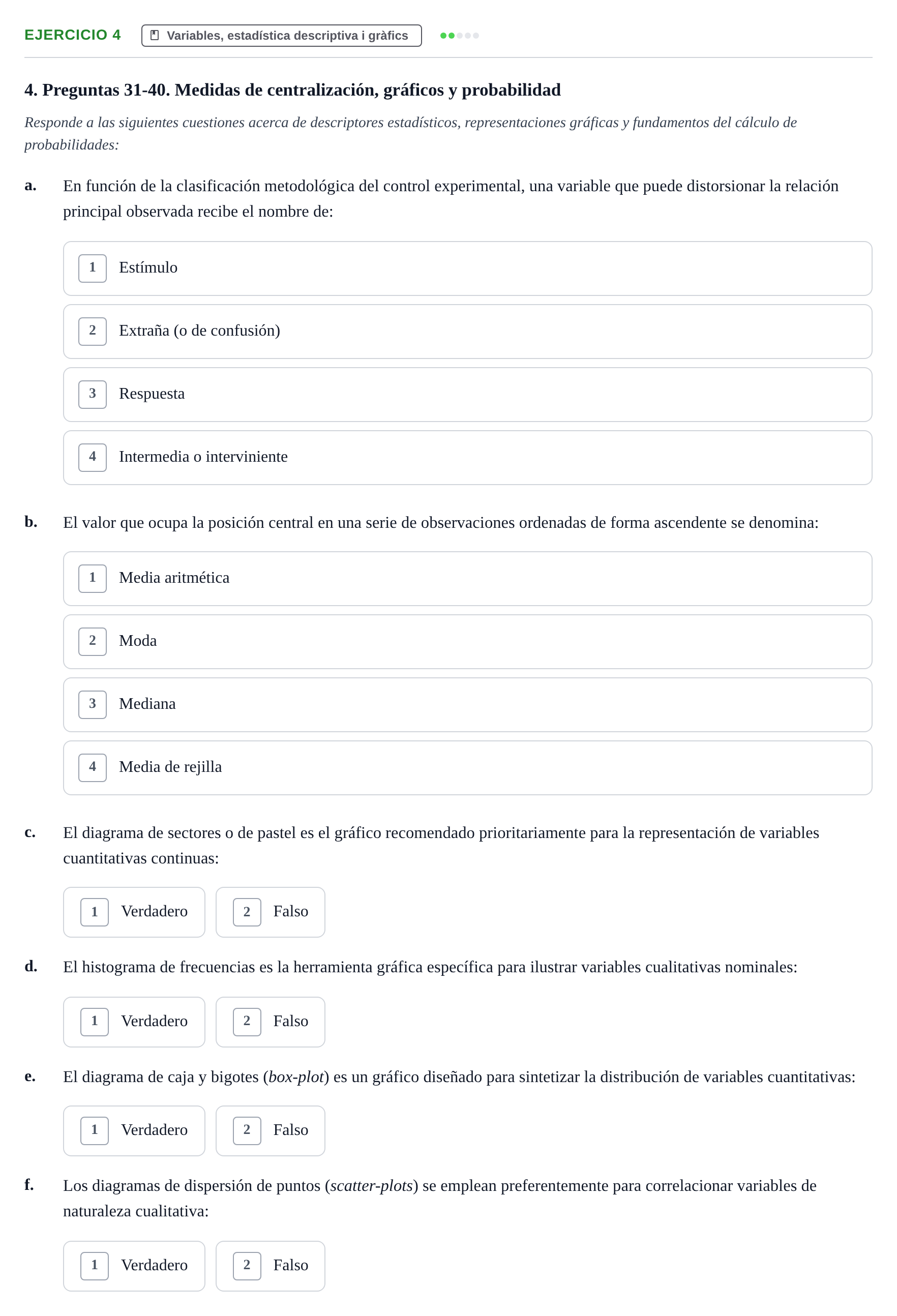 Enunciado: 4 - Variables, estadística descriptiva i gràfics
