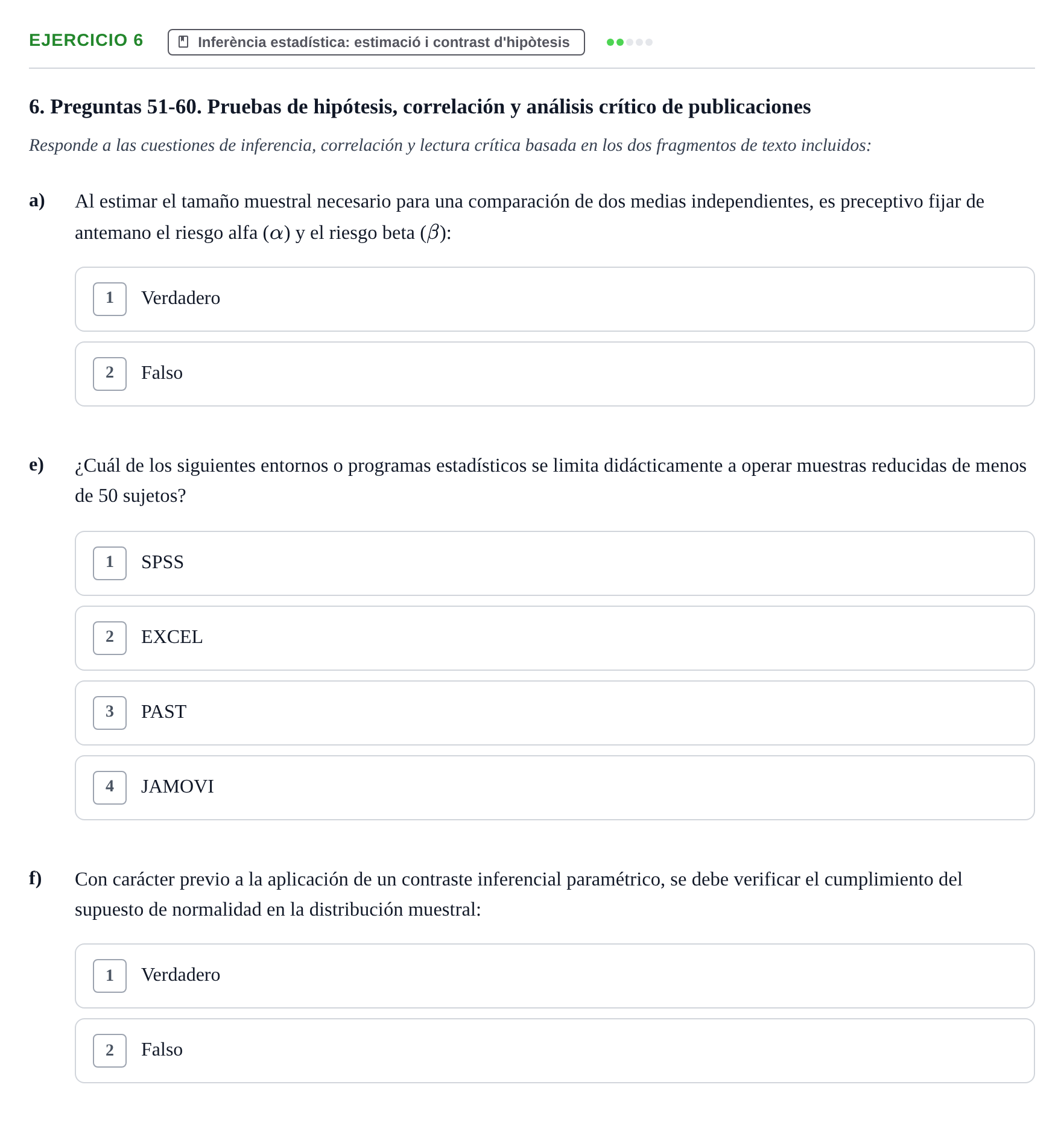 Enunciado: 6 - Inferència estadística: estimació i contrast…