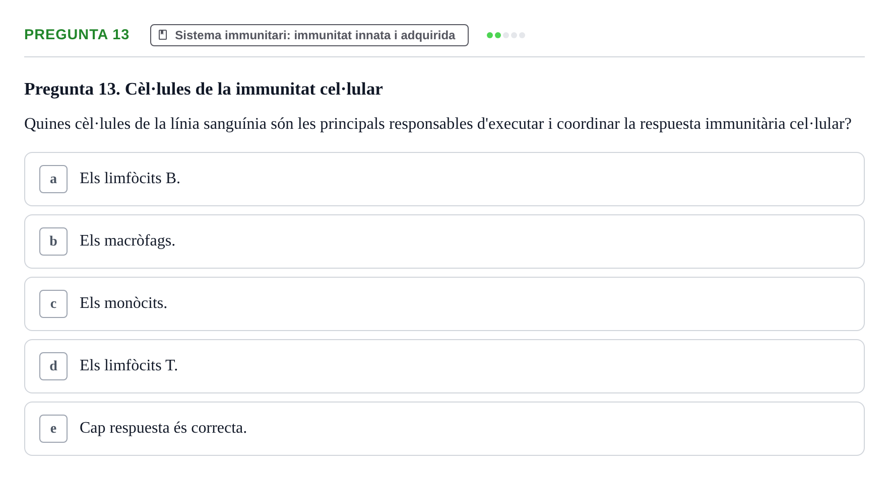 Enunciado: Pregunta 13