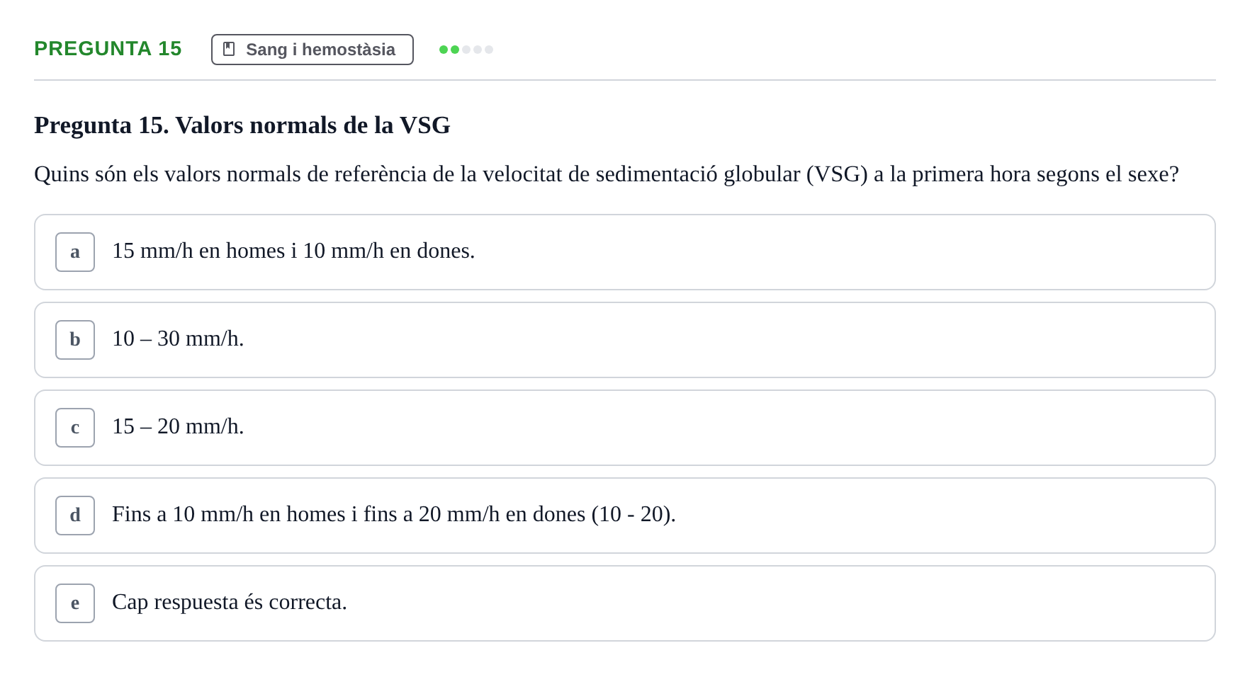 Enunciado: Pregunta 15