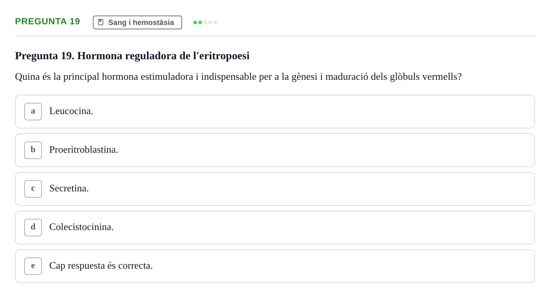 Enunciado: Pregunta 19
