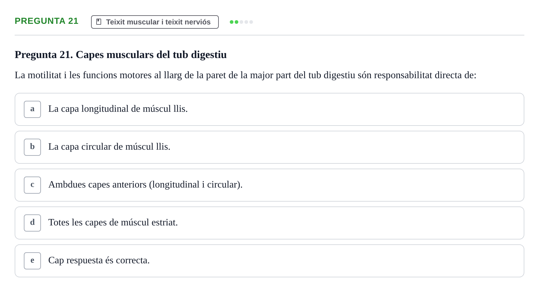 Enunciado: Pregunta 21