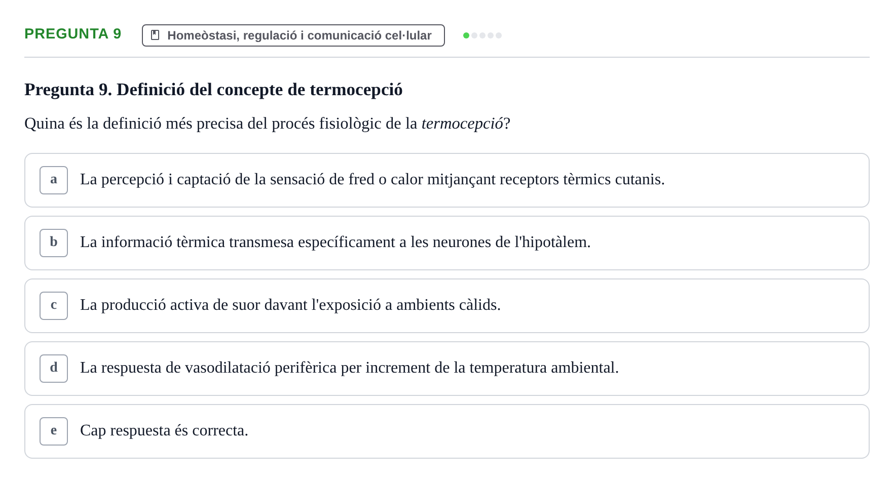 Enunciado: Pregunta 9