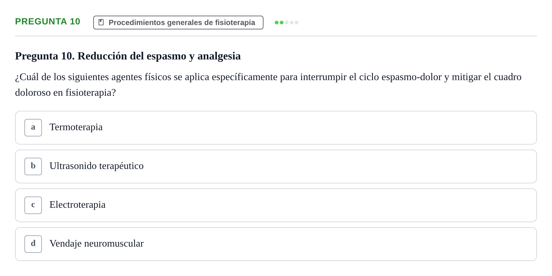 Enunciado: Pregunta 10