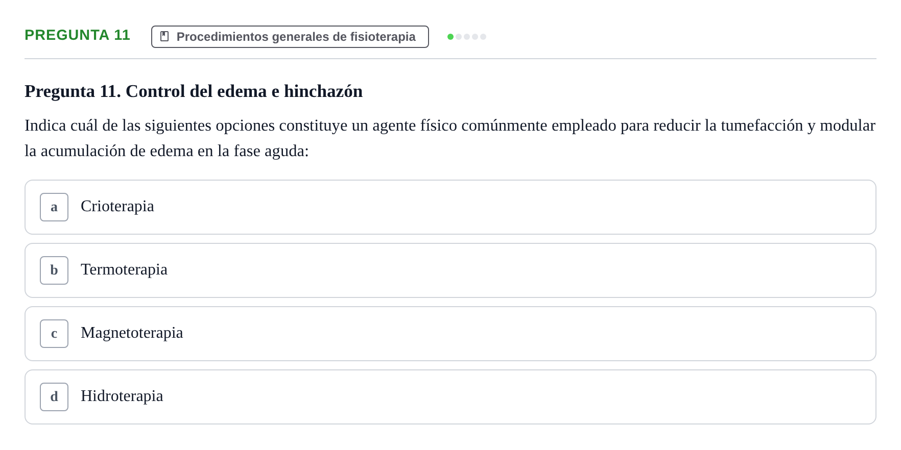 Enunciado: Pregunta 11