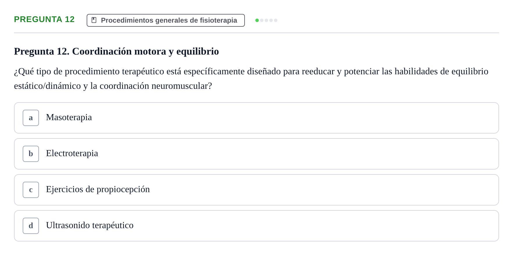 Enunciado: Pregunta 12