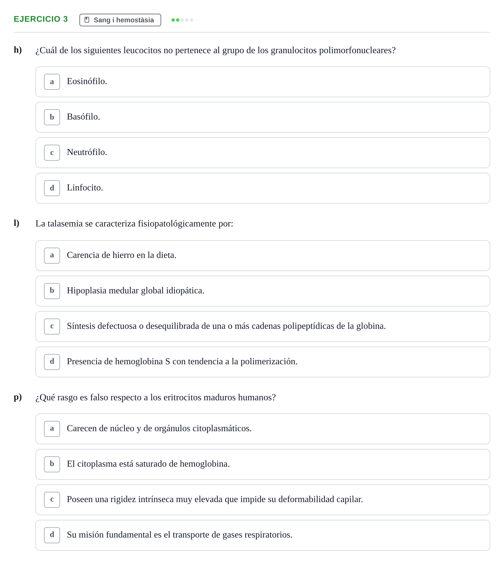 Enunciado: 3 - Sang i hemostàsia