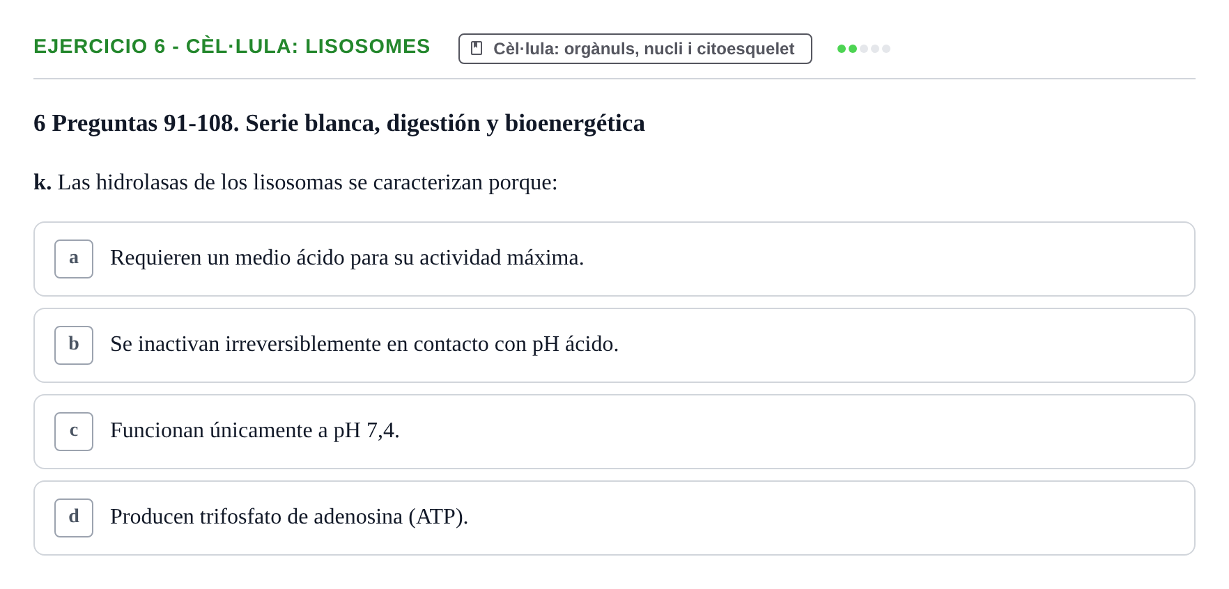 Enunciado: 6 - Cèl·lula: lisosomes