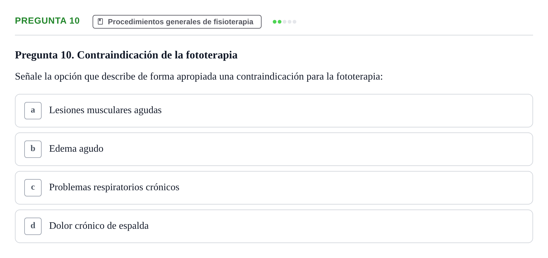 Enunciado: Pregunta 10