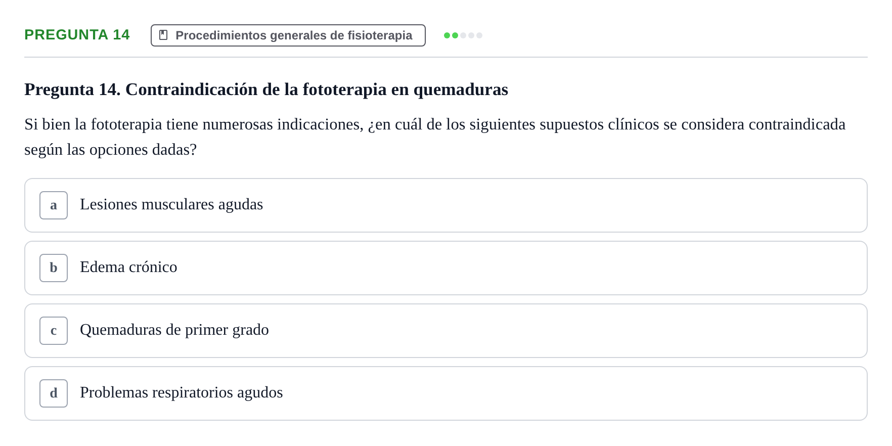 Enunciado: Pregunta 14