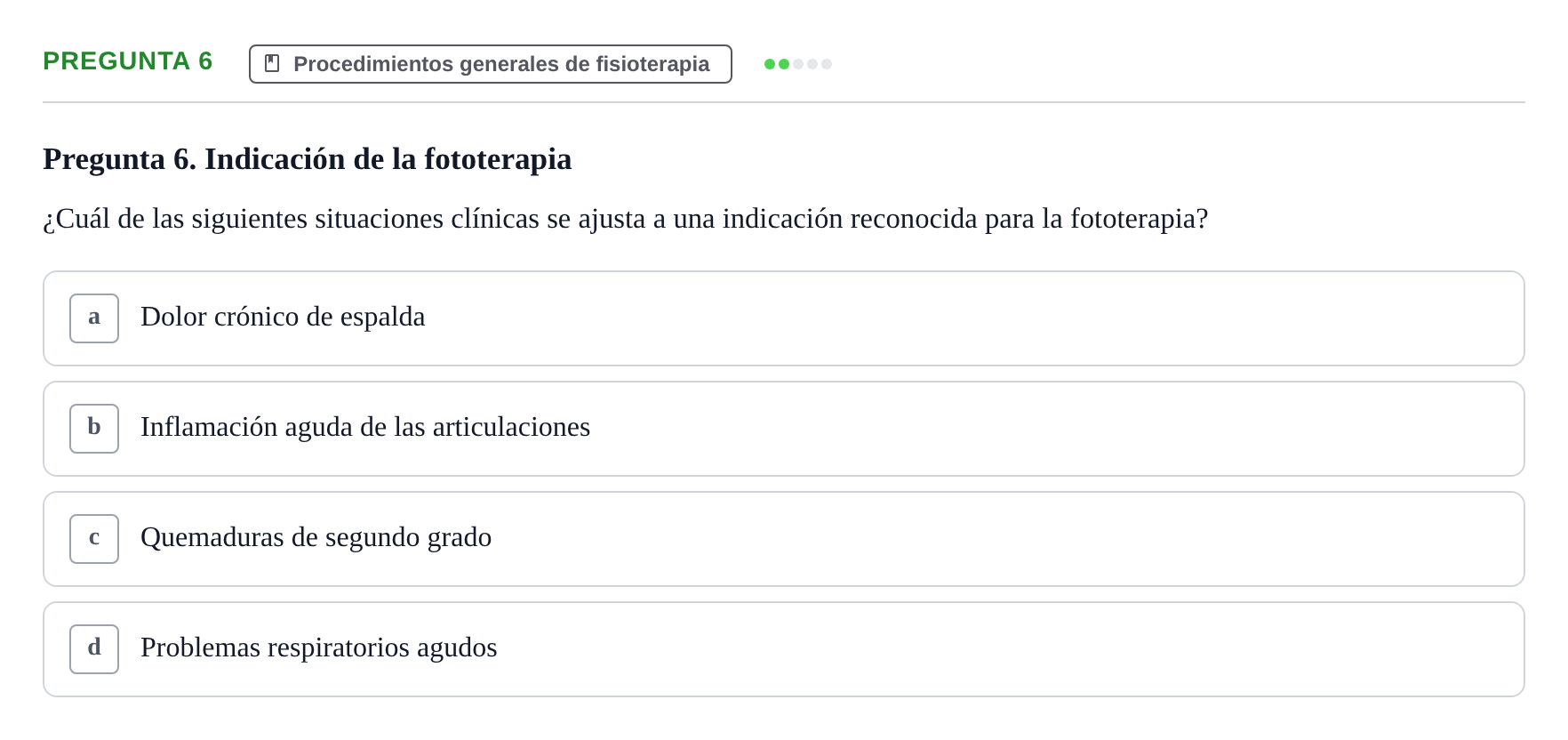 Enunciado: Pregunta 6