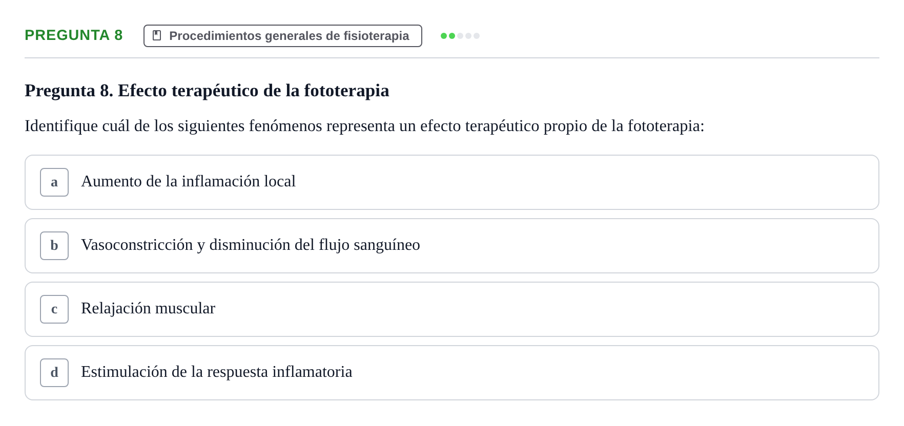 Enunciado: Pregunta 8