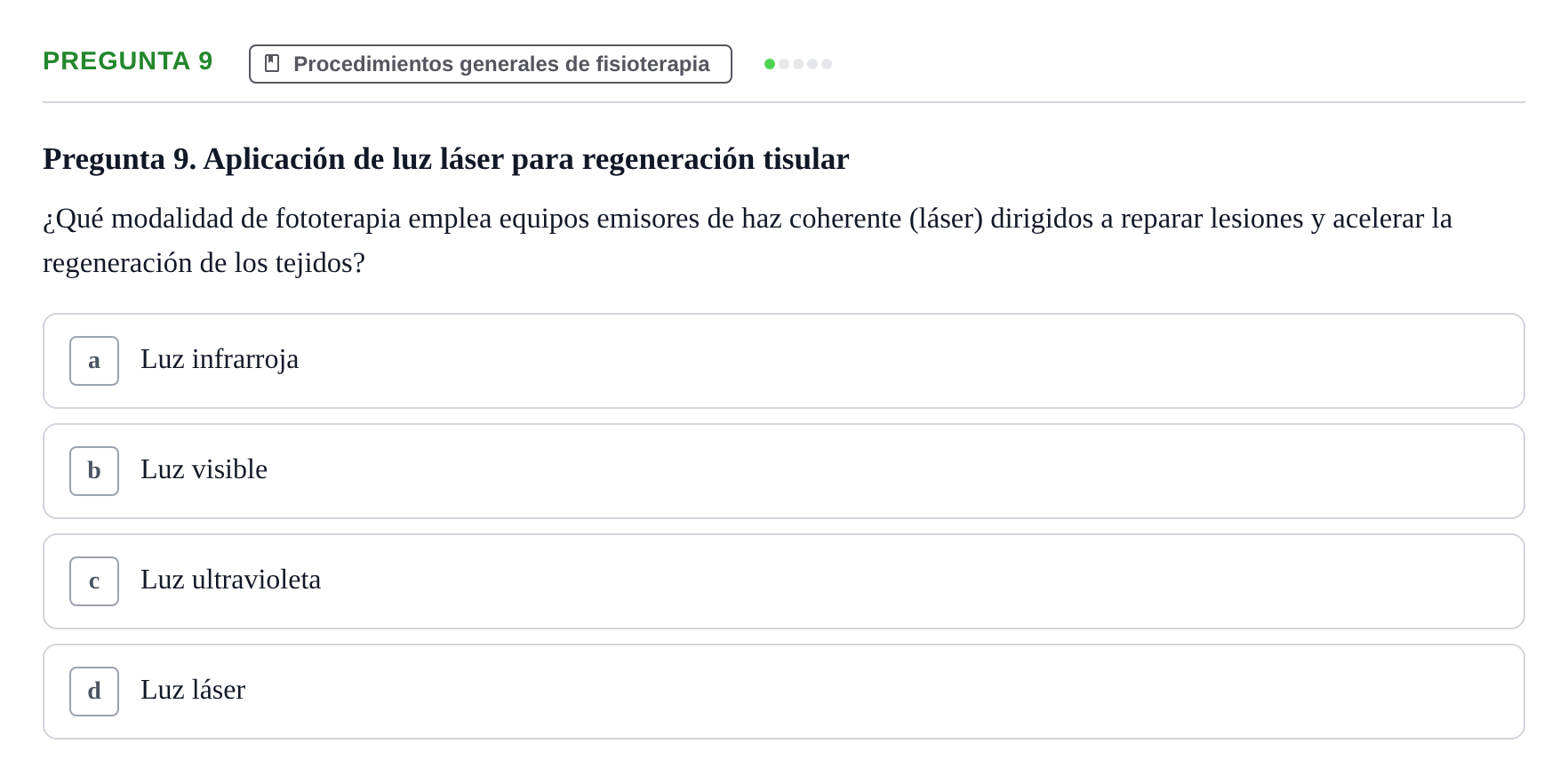 Enunciado: Pregunta 9