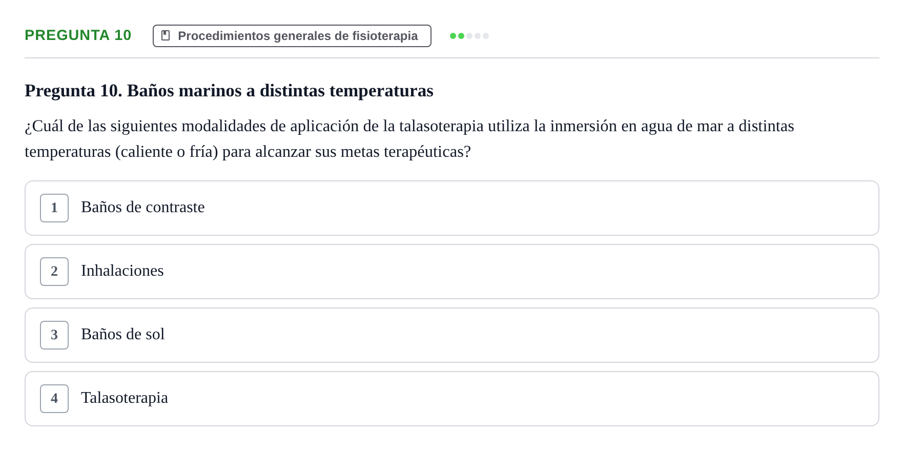 Enunciado: Pregunta 10