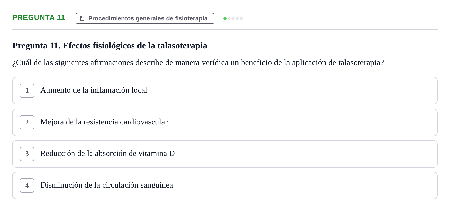 Enunciado: Pregunta 11