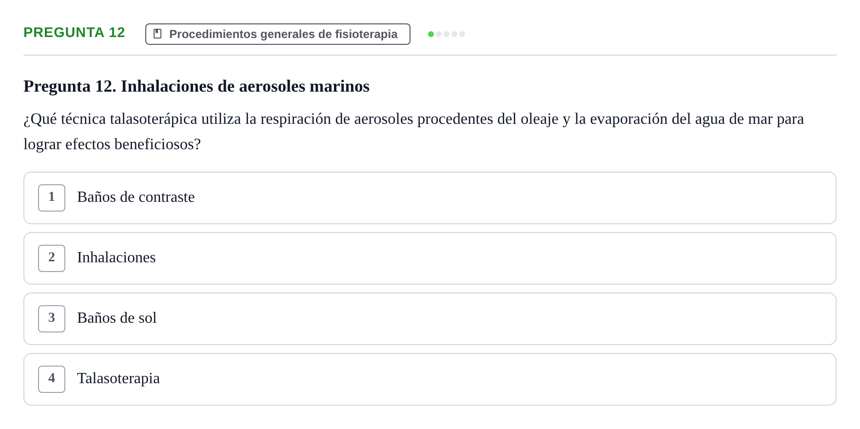 Enunciado: Pregunta 12